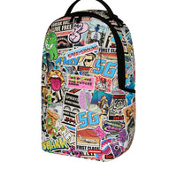 PUNK STICKER SHARK BACKPACK