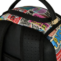 PUNK STICKER SHARK BACKPACK