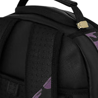 PURPLE FLOCKED CAMO BACKPACK