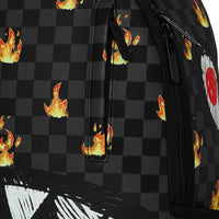 SCRIBBLE FIRE CHECK BACKPACK