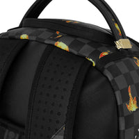 SCRIBBLE FIRE CHECK BACKPACK