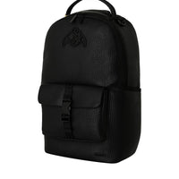 SLEEK BLACK EMBLEM BACKPACK