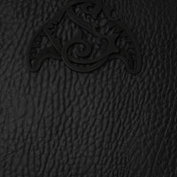 SLEEK BLACK EMBLEM BACKPACK