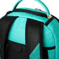 TURQUOISE DOODLE EMBOSS BACKPACK