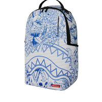 BLUE INK DOODLE BACKPACK