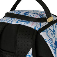 BLUE INK DOODLE BACKPACK