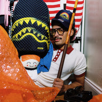 PYRAMID STENCIL SHARK BACKPACK