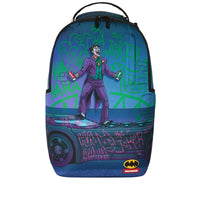 DC JOKER TAGGED UP BATMOBILE BACKPACK