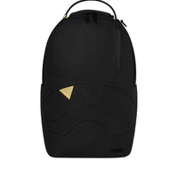 BLACKED OUT EMBOSSED GOLD TOOTH BACKPACK