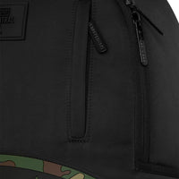 SHARK CENTRAL BLACK NYLON CAMO EMBOSSED SHARK BACKPACK
