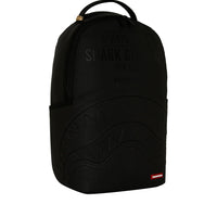 SHARK CENTRAL EMBOSSED BLACK NYLON BACKPACK