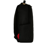 SHARK CENTRAL EMBOSSED BLACK NYLON BACKPACK