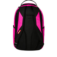 SHARK CENTRAL WHITE STENCIL SHARK PINK NYLON BACKPACK