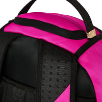 SHARK CENTRAL WHITE STENCIL SHARK PINK NYLON BACKPACK
