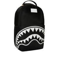 SHARK CENTRAL WHITE STENCIL SHARK BLACK NYLON BACKPACK