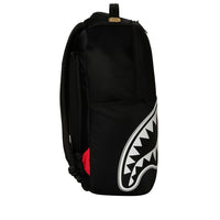SHARK CENTRAL WHITE STENCIL SHARK BLACK NYLON BACKPACK