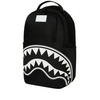 SHARK CENTRAL WHITE STENCIL SHARK BLACK NYLON BACKPACK