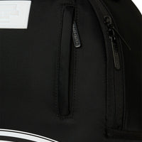SHARK CENTRAL WHITE STENCIL SHARK BLACK NYLON BACKPACK