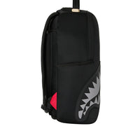 SHARK CENTRAL BLACK NYLON GRAY EMBOSSED BACKPACK