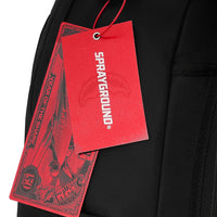 SHARK CENTRAL BLACK NYLON GRAY EMBOSSED BACKPACK