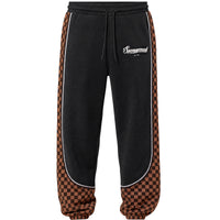 CHECKERED CONTRAST OVER PANTS