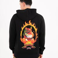 SCRIBBLY DIABLO BURNING REGULAR HOODIE