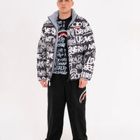 GRAFFITI REFLECTIVE DOUBLE PADDED JACKET
