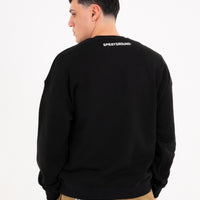 3D SHARK COMFY CREWNECK BLACK