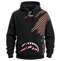 CLAW TEAR CHECK REGULAR HOODIE