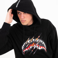 SCRATCHED REGULAR HOODIE BLACK