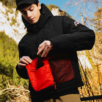 BLACK PUFFER MONOGRAM JACKET