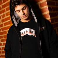 SILVER DRIP SMOOTH PERFECT FULL-ZIP HOODIE