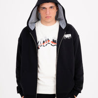 SILVER DRIP SMOOTH PERFECT FULL-ZIP HOODIE