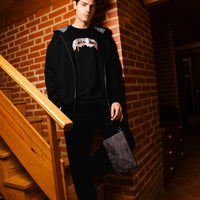 SILVER DRIP SMOOTH PERFECT FULL-ZIP HOODIE