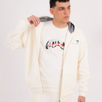 SILVER DRIP SMOOTH PERFECT FULL-ZIP HOODIE
