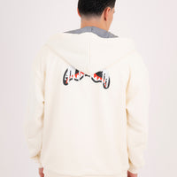 SILVER DRIP SMOOTH PERFECT FULL-ZIP HOODIE