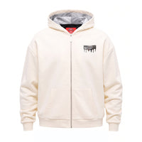 SILVER DRIP SMOOTH PERFECT FULL-ZIP HOODIE