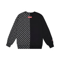 THROW IT TO ME DRIP CHECKERED SPLIT REGULAR CREWNECK