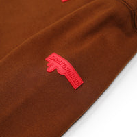 TOUCH OF RED REGULAR HOODIE BROWN