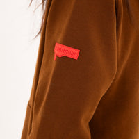 TOUCH OF RED REGULAR HOODIE BROWN