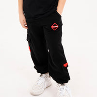 TOUCH OF RED BAGGY PANTS BLACK