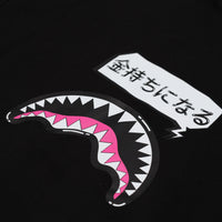 SHARK IN JAPAN OVER FULL-ZIP HOODIE BLACK