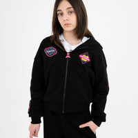 SHARK IN JAPAN OVER FULL-ZIP HOODIE BLACK