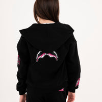 SHARK IN JAPAN OVER FULL-ZIP HOODIE BLACK