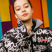 GRAFFITI REFLECTIVE DOUBLE PADDED JACKET