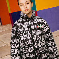 GRAFFITI REFLECTIVE DOUBLE PADDED JACKET