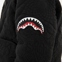 BLACK PUFFER MONOGRAM JACKET