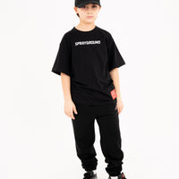 SHARK SHORT OVER T-SHIRT BLACK