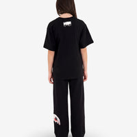 SILVER DRIP OVER PANTS BLACK