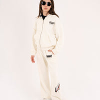 SILVER DRIP SMOOTH PERFECT FULL-ZIP HOODIE